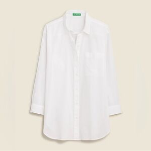 J. Crew Button-up cotton voile shirt BX621 Size Small